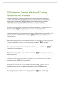 NYS Infection Control Mandated Training  Questions and answers 