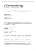 ATI Fundamentals Practice Questions & Answers 2026 