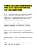 VARNEYS MIDWIFERY 6TH EDITION KING EXAM SCRIPT 2026 TESTED QUESTIONS WITH COMPLETE ANSWERS