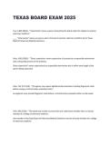 Texas Board Exam 2025 &vert; Practice Questions & Study Guide