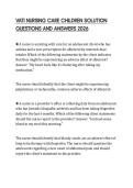 VATI NURSING CARE CHILDREN SOLUTION QUESTIONS AND ANSWERS 2026