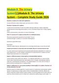 Module 8&colon; The Urinary System &ndash; Complete Study Guide 2026