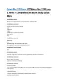 Galen Nur 170 Exam 1 Notes &ndash; Comprehensive Study Guide 2026