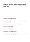 Med-Surg 170 Exam 1 Galen &ndash; Complete Study Guide 2026