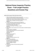 National Home Inspector Practice Exam 9 Exams Bundle &ndash; Full-Length Practice Questions and Answer Keys Test Bank and Detailed Solutions 2025&sol; 2026