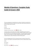 Module 8 Questions &ndash; Complete Study Guide & Answers 2026
