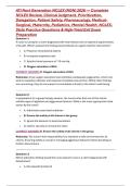ATI Next Generation NCLEX &lpar;NGN&rpar; 2026 &mdash; Complete NCLEX Review&comma; Clinical Judgment&comma; Prioritization&comma; Delegation&comma; Patient Safety&comma; Pharmacology&comma; Medical-Surgical&comma; Maternity&comma; Pediatrics&comma; Mental Health&comma; NCLEX-Style Practice Questions & High-Yield Exit Exam Prepar
