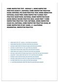 PSI National Home Inspector Module 1 Exam 1 Florida NHIE Whole Study Guide Practice Questions Test Bank and Detailed Solutions 2025&sol; 2026