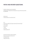 Patho HESI Review Questions Study Guide Practice Test Test Bank and Detailed Solutions 2025&sol; 2026