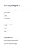Pathophysiology HESI Converted Study Guide Practice Questions Test Bank and Detailed Solutions 2025&sol; 2026
