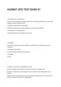 HAZMAT OPS Test Bank 1 Study Guide Practice Questions and Detailed Solutions 2025&sol; 2026