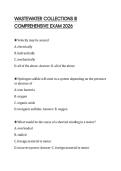 WASTEWATER COLLECTIONS III COMPREHENSIVE EXAM 2026