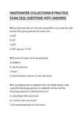 WASTEWATER COLLECTIONS III PRACTICE EXAM 2026 QUESTIONS WITH ANSWERS