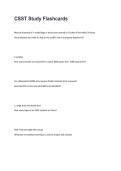 CSST Study Flashcards Review Guide Practice Questions Test Bank and Detailed Solutions 2025&sol; 2026