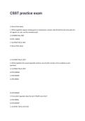 CSST Practice Exam Study Guide Practice Questions Test Bank and Detailed Solutions 2025&sol; 2026
