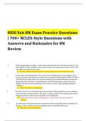 HESI Exit RN Exam Practice Questions &vert; 700&plus; NCLEX-Style Questions with Answers and Rationales for RN Review