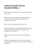 WAXING EXAM SCRIPT 2026 FULL EVALUATION VERIFIED A&plus;