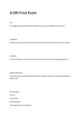 S-290 Final Exam Study Guide Practice Questions Test Bank and Detailed Solutions 2025&sol; 2026