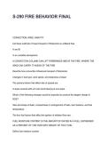 S-290 Fire Behavior Final Study Guide Practice Questions Test Bank and Detailed Solutions 2025&sol; 2026