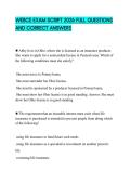 WEBCE EXAM SCRIPT 2026 FULL QUESTIONS AND CORRECT ANSWERS