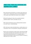 WEBCE FINAL PAPER 2026 QUESTIONS WITH ANSWERS 100&percnt; CORRECT