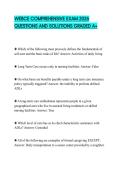 WEBCE COMPREHENSIVE EXAM 2026 QUESTIONS AND SOLUTIONS GRADED A&plus;