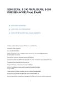 S-290 Exam&comma; S-290 Final Exam&comma; and S-290 Fire Behavior Final Exam Study Guide Practice Questions Test Bank and Detailed Solutions 2025&sol; 2026