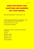 NURS 5455 EXAM 2 2026  QUESTIONS AND ANSWERS&vert;  ACE YOUR GRADES&period;