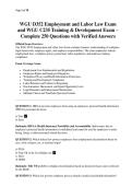 WGU D352 Employment and Labor Law Exam and WGU C235 Training & Development Exam &ndash; Complete 250 Questions with Verified Answers&period;pdf