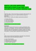 SNCOA LDR-303S IMPROVING ORGANIZATIONS EXAM PREP WITH ACCURATE SOLUTIONS VERIFIED 2026
