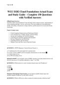 WGU D282 Cloud Foundations Actual Exam and Study Guide &ndash; Complete 150 Questions with Verified Answers&period;pdf