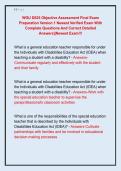 WGU D635 Objective Assessment Final Exam  Preparation Version 1 Newest Verified Exam With  Complete Questions And Correct Detailed  Answers&vert;&vert;Newest Exam&excl;&excl;&excl; 