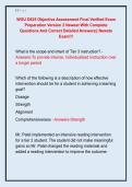 WGU D635 Objective Assessment Final Verified Exam  Preparation Version 2 Newest With Complete  Questions And Correct Detailed Answers&vert;&vert; Newets  Exam&excl;&excl;&excl; 