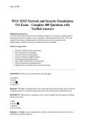 WGU D315 Network and Security Foundations OA Exam &ndash; Complete 400 Questions with Verified Answers&period;pdf  1