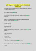 CTP1 Exam 2 QUESTIONS AND CORRECT  ANSWERS