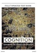 Test bank with complete answer guide &ndash; Cognition&colon; Exploring the science of the mind &lpar;Seventh edition&rpar; By Daniel Reisberg &vert; All chapters covered &vert; Rated A&plus; &vert; Latest edition