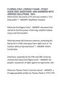FLORIDA CIVIC LITERACY EXAM - STUDY  GUIDE IRSC QUESTIONS  AND ANSWERS WITH  VERIFIED SOLUTIONS  100&percnt; 
