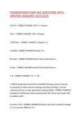 FOUNDATIONS EXAM 264 QUESTIONS WITH VERIFIED ANSWERS 2025&sol;2026&comma;100&percnt;CORRECT