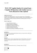 WGU C957 Applied Algebra OA Actual Exam &ndash; Complete 450 Questions with Verified Answers &ndash; Newly Released & Fully Updated&period;pdf