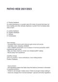 Patho HESI 2021-2023 Study Guide Practice Questions Test Bank and Detailed Solutions 2025&sol; 2026