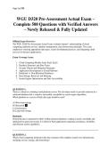 WGU D320 Pre-Assessment Actual Exam &ndash; Complete 500 Questions with Verified Answers &ndash; Newly Released & Fully Updated&period;pdf