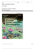 Test Bank for Crisis Intervention Strategies &ndash; 9th Edition &lpar;Richard James&rpar; &vert; Mental Health & Counseling Exam Prep 2025&sol;2026