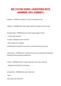 BIO 110 PSU EXAM 1 QUESTIONS WITH ANSWERS 100&percnt; CORRECT 
