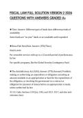 FISCAL LAW FULL SOLUTION VERSION 2 2026 QUESTIONS WITH ANSWERS GRADED A&plus;