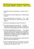 FNP NUR 509 Final Exam Questions and Answers &vert; Latest Update 2026&sol;2027 &vert; Graded A&plus; &vert; 100&percnt; Correct&period;