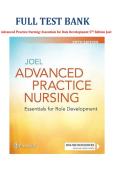 Full Test Bank for Advanced Practice Nursing&colon; Essentials for Role Development 5th Edition by Lucille A&period; Joel Complete Chapter-by-Chapter Coverage Verified Questions & Correct Answers Detailed Rationales &sol; Explanations Nursing Undergraduate Graduate Update