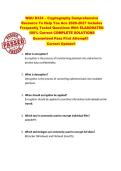 WGU D334 &ndash; Cryptography Comprehensive  Resource To Help You Ace 2026-2027 Includes  Frequently Tested Questions With ELABORATED  100&percnt; Correct COMPLETE SOLUTIONS  Guaranteed Pass First Attempt&excl;&excl;  Current Update&excl;&excl; 
