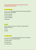 FHCE 3200 CERTIFIED QUALITY EXAM QUESTIONS AND  ANSWERS NEWEST REVIEW