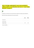 WGU C170 PRE-ASSESSMENT&colon; DATA MANAGEMENT - APPLICATIONS &vert; Exam Questions and Answers &vert; Latest Update 2026&sol;2027 &vert; Graded A&plus;&period;