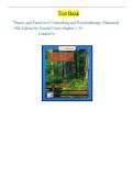 Test Bank for Theory and Practice of Counseling and Psychotherapy 10th Edition &lpar; Corey&comma; 2024&rpar; All Chapters 1- 16&vert;&vert; Latest Edition
